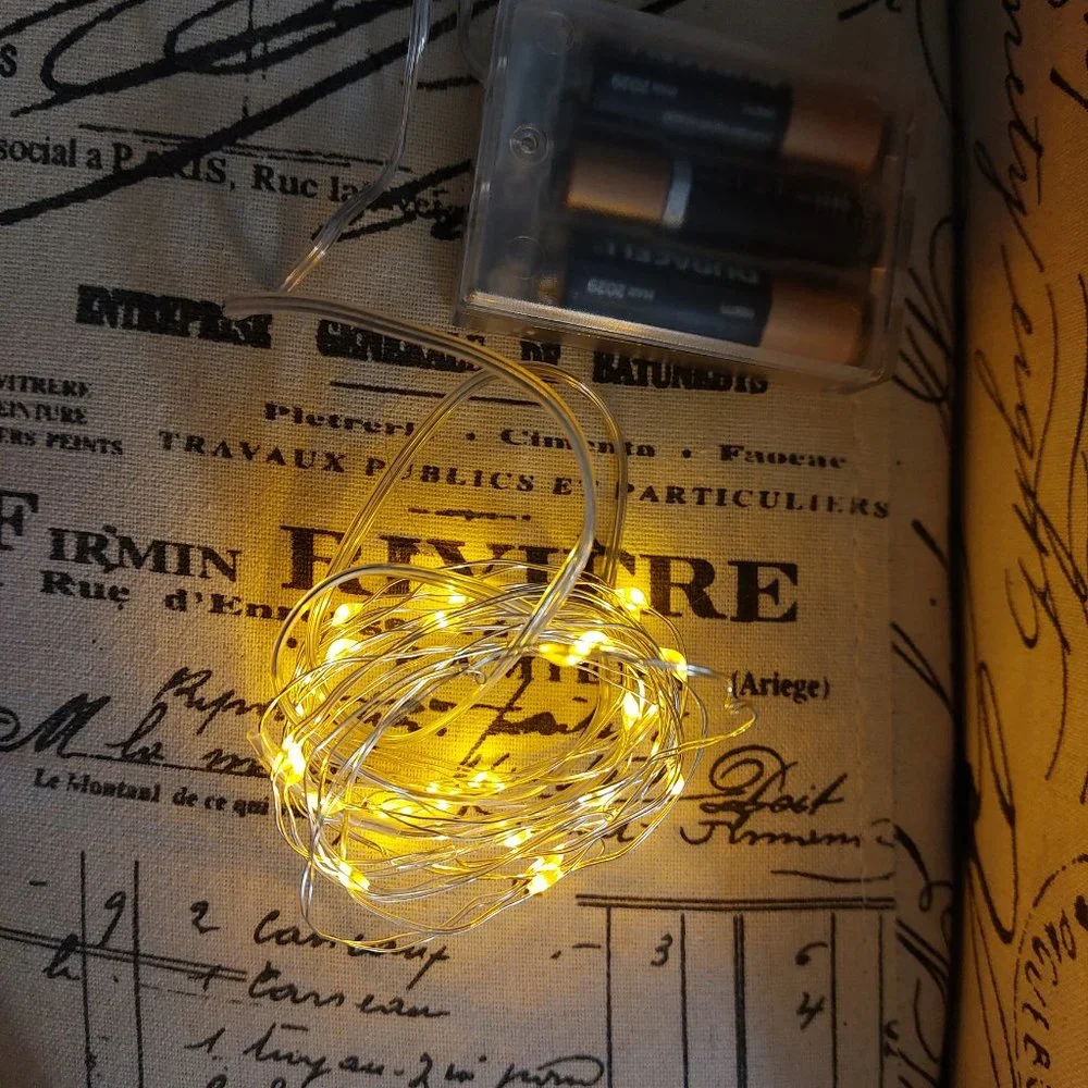 15 Feet 50 LED Sparkle Fairy Lights Battery Operated String Lights Any Occasion